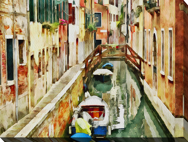 Venice Canals Watercolor XXI
